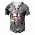 Sorry Boys Daddy Is My Valentines Day Men's Henley T-Shirt Grey