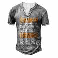 Strength And Growth Come Only Through Continuous Effort And Struggle Papa T-Shirt Fathers Day Gift Men's Henley Button-Down 3D Print T-shirt Grey