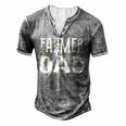 Tractor Dad Farming Father Farm Lover Farmer Daddy V2 Men's Henley T-Shirt Grey
