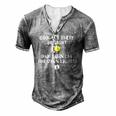 Turn Off The Damn Lights For Dad Birthday Or Fathers Day Men's Henley T-Shirt Grey