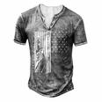 Usa Us Flag Patriotic 4Th Of July America Statue Of Liberty Men's Henley T-Shirt Grey