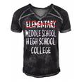 2022 Elementary Graduation-Fun Elementary School Graduation Men's Short Sleeve V-neck 3D Print Retro Tshirt Black