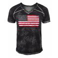 4Th Of July American Flag Vintage Usa Men Women Patriotic Men's Short Sleeve V-neck 3D Print Retro Tshirt Black