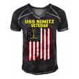 Aircraft Carrier Uss Nimitz Cvn-68 Veterans Day Father Day T-Shirt Men's Short Sleeve V-neck 3D Print Retro Tshirt Black