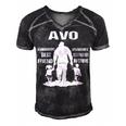 Avo Grandpa Gift Avo Best Friend Best Partner In Crime Men's Short Sleeve V-neck 3D Print Retro Tshirt Black