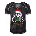 Bapa Claus Christmas Matching Family Pajama Funny Xmas Gift Men's Short Sleeve V-neck 3D Print Retro Tshirt Black