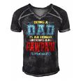 Being A Dad Is An Honor Being A Pawpaw Is Priceless Vintage Men's Short Sleeve V-neck 3D Print Retro Tshirt Black