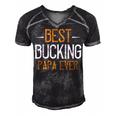 Best Bucking Papa Ever Papa T-Shirt Fathers Day Gift Men's Short Sleeve V-neck 3D Print Retro Tshirt Black