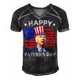 Biden 4Th Of July Joe Biden Happy Fathers Day Funny Men's Short Sleeve V-neck 3D Print Retro Tshirt Black