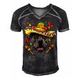 Cinco De Mayo Pit Bull Men Women Kids Sombrero T-Shirt Men's Short Sleeve V-neck 3D Print Retro Tshirt Black