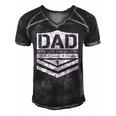 Dad Dedicated And Devoted Happy Fathers Day For Mens Men's Short Sleeve V-neck 3D Print Retro Tshirt Black