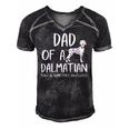 Dad Of A Dalmatian That Is Sometimes An Asshole Funny Gift Men's Short Sleeve V-neck 3D Print Retro Tshirt Black