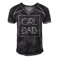 Delicate Girl Dad Tee For Fathers Day Men's Short Sleeve V-neck 3D Print Retro Tshirt Black