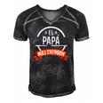 El Papa Mas Chingon Spanish Dad Fathers Day Men's Short Sleeve V-neck 3D Print Retro Tshirt Black