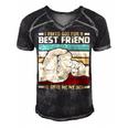 Father Grandpa Father And Son Best Friend For Life Fathers Day 56 Family Dad Men's Short Sleeve V-neck 3D Print Retro Tshirt Black