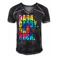 Fathers Day 2022 Dada Daddy Dad Bruh Tie Dye Dad Jokes Mens Men's Short Sleeve V-neck 3D Print Retro Tshirt Black
