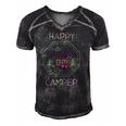 Funny Camper Gift Tee Happy Camping Lover Camp Vacation Men's Short Sleeve V-neck 3D Print Retro Tshirt Black