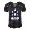 Funny Everyday Is Daddys Day Fathers Day Gift For Dad Men's Short Sleeve V-neck 3D Print Retro Tshirt Black