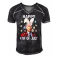 Funny Joe Biden Merry Christmas Confused Easter Day Men's Short Sleeve V-neck 3D Print Retro Tshirt Black