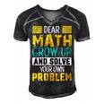 Funny Math Quote For Girls Boys Teens Men Women Dear Math Math Men's Short Sleeve V-neck 3D Print Retro Tshirt Black