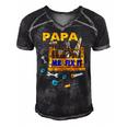 Happy Fathers Day Papa Mr Fix It For Dad Papa Father Men's Short Sleeve V-neck 3D Print Retro Tshirt Black