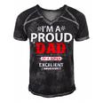 I Am A Proud Papa T-Shirt Fathers Day Gift Men's Short Sleeve V-neck 3D Print Retro Tshirt Black
