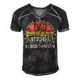 I Have Two Titles Dad And Stepdad Fathers Day Men's Short Sleeve V-neck 3D Print Retro Tshirt Black