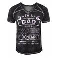 Im A Dad And Biochemist Funny Fathers Day & 4Th Of July Men's Short Sleeve V-neck 3D Print Retro Tshirt Black