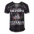 Im A Dad Grandpa Funny Veteran Fathers Day Men's Short Sleeve V-neck 3D Print Retro Tshirt Black