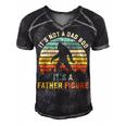 Its Not A Dad Bod Its A Father Figure Dad Bod Father Figure Men's Short Sleeve V-neck 3D Print Retro Tshirt Black
