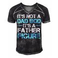 Its Not A Dad Bod Its A Father Figure Fathers Day Men's Short Sleeve V-neck 3D Print Retro Tshirt Black