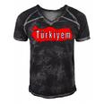 M Turkey Flag Futball Turkish Soccer 9 Shirt Men's Short Sleeve V-neck 3D Print Retro Tshirt Black