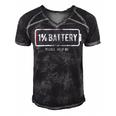 Mens 1 Battery Please Help Me Tshirt Funny Running On Empty 172 Trending Shirt Men's Short Sleeve V-neck 3D Print Retro Tshirt Black