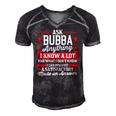 Mens Ask Bubba Anything Funny Bubba Fathers Day Gifts Men's Short Sleeve V-neck 3D Print Retro Tshirt Black