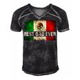 Mens Best Mexican Dad Ever Mexican Flag Pride Fathers Day Gift V2 Men's Short Sleeve V-neck 3D Print Retro Tshirt Black
