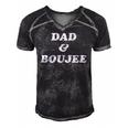 Mens Dad And Boujee Funny Fathers Day Top Men's Short Sleeve V-neck 3D Print Retro Tshirt Black