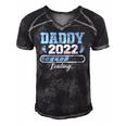 Mens Daddy 2022 Pregnancy Reveal First Time Dad Men's Short Sleeve V-neck 3D Print Retro Tshirt Black