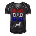 Mens Dog Dad Bod Doberman 4Th Of July Mens Gift Men's Short Sleeve V-neck 3D Print Retro Tshirt Black