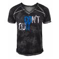 Mens Dont Quit Do Itdistressed Retro Vintage Gym Running Men's Short Sleeve V-neck 3D Print Retro Tshirt Black