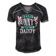 Mens Every Bunnys Favorite Daddy Tee Cute Easter Egg Gift Men's Short Sleeve V-neck 3D Print Retro Tshirt Black