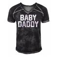 Mens Fathers Day Gift For Men Funny Baby Daddy Dad Joke Men's Short Sleeve V-neck 3D Print Retro Tshirt Black