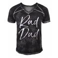 Mens Fun Fathers Day Gift From Son Cool Quote Saying Rad Dad Men's Short Sleeve V-neck 3D Print Retro Tshirt Black