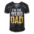 Mens Having A Weird Dad Builds Character Im The Weird Dad Men's Short Sleeve V-neck 3D Print Retro Tshirt Black