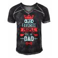 Mens My Favorite People Call Me Pop Fathers Day Men's Short Sleeve V-neck 3D Print Retro Tshirt Black