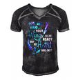 Mom And Dad Your Wings Were Ready But My Heart Was Not Men's Short Sleeve V-neck 3D Print Retro Tshirt Black