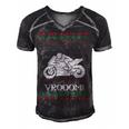 Motorcycle Ugly Christmaser Xmas 471 Shirt Men's Short Sleeve V-neck 3D Print Retro Tshirt Black