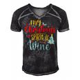 My Christmas Spirit Is Wine Funny 555 Shirt Men's Short Sleeve V-neck 3D Print Retro Tshirt Black