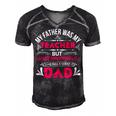 My Father Was My Papa T-Shirt Fathers Day Gift Men's Short Sleeve V-neck 3D Print Retro Tshirt Black