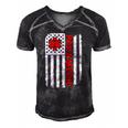 Paramedic Usa America Flag Star Of Life Men's Short Sleeve V-neck 3D Print Retro Tshirt Black