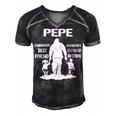 Pepe Grandpa Gift Pepe Best Friend Best Partner In Crime Men's Short Sleeve V-neck 3D Print Retro Tshirt Black